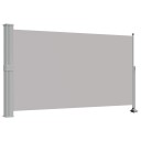 vidaXL Uttrekkbar sidemarkise 140x300 cm grå