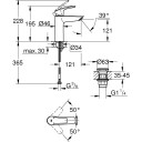 Grohe Eurosmart Servantbatteri M-størrelse Trykk-Åpen