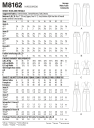 McCall's 8162 - Bukse & Selebukse E5 (14-16-18-20-22)