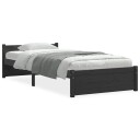 vidaXL Sengeramme svart heltre 90x200 cm