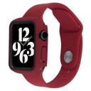 Apple Watch Series 7/8 Plastdeksel med Skjermbeskytter - 45mm - Vinrød