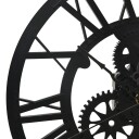 vidaXL Veggklokke svart 30 cm akryl
