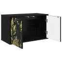vidaXL Vegghengt TV skap RHENEN 69 x 33 x 40 cm Svart eik