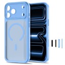 Tech-Protect MagPeak MagSafe CC-etui til iPhone 18 Pro / 17 Pro – Lysblå matt