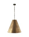 Goodman Hanging Lamp Bronze and Antique Brass/Antique Brass Shade L