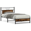  Sengeramme uten madrass røkt eik 107x203 cm konstruert tre 4106904