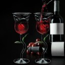 Mikamax Rose Wine Glass Set
