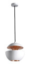 Here Comes The Sun Taklampe Hvit & Kobber Ø17,5 cm