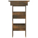 vidaXL Veggmontert barbord røkt eik 102x45x103,5 cm konstruert tre