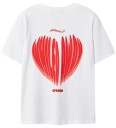 LMTD T skjorte   NlfHeart   Bright White/Rød   LMTD   13 14 år 158 164   T skjorte Hvit