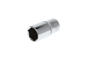 Gedore R61003014, Stikkontakt, 1/2", Metrisk, 1 Hoder, 34,40 Mm, Kromvanadiumstål