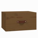 vidaXL Veggmontert nattbord honningbrun 40x29,5x22 cm