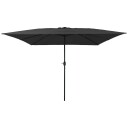  Firkantet Hageparasol 295x245 cm Antrasitt