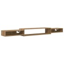 vidaXL Vegghengt TV-skap Veggmontert Artisan eik 220 x 28 x 21 cm