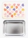 A Little Lovely Company Matboks Stainless Steel, Hearts