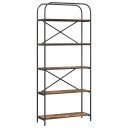  Bokhylle Røkt eik 80 x 30 x 183 cm Konstruert tre