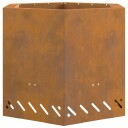  Røykfri Bålsted Sekskantet 58x58x51 cm Værbestandig Stål