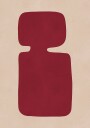 Crimson Silhouette Poster Plakat / 40x50cm