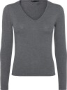 Mango Fitted V Neck T Shirt   DARK GREY   XL