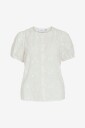 Vila Skjorte viSimone O neck S/S Top/r Hvit