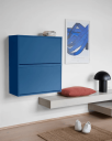 ReCollector Elegant Vægmonteret Skoboks - Blue - ONE SIZE
