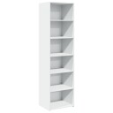  Highboard hvit 50x41x185 cm konstruert tre 8721102655869