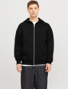 Jack & Jones Jjeurban Edge Sweat Zip Hood Noos - Black - L