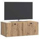  Vegghengt TV skap Artisan eik 78,5 x 41 x 30 cm Konstruert tre