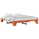  Sengeramme Vokset brun Massivt tre 200 x 200 cm Holdbar