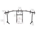 Next Level Racing Free Standing Triple Monitor Stand monteringssett - for 3 LCD/plasma-paneler