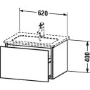 Duravit L-Cube Servantskap m/1 skuff 620x400x481 mm Hvit Høyglans