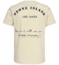 Stone Island T skjorte   Gips m. Trykk   Stone Island   14 år 164   T skjorte Beige Hvit