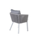 Venture Home Virya hagestol inkl. pute hvit, grå. 1648595-02-0 1648595-01-0