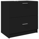  Servantskap svart 59x37x59 cm konstruert tre 8721102815317