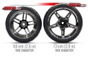 Traxxas 9370 Tires & Wheels Response Touring Front 2 4-Tec 3.0