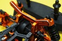 Yeah Racing SPT2-008OR Alu Front Damper Stay Orange For HPI Spri