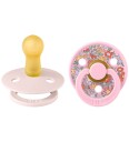 BIBS x Liberty Colour Smokker Str. 2 Rund 2 pack Oscar BIBS 6 18 md Smokk Rosa 62 86