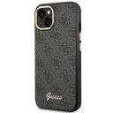 Guess iPhone 14 Plus Hardt Deksel 4G med Vintage Gold-Logo Svart