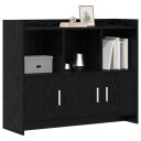  Serviesskap Svart eik 98,5 x 33 x 80 cm Konstruert tre