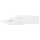 vidaXL Plantekasse hvit 107x107x27 cm heltre furu