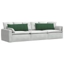  Sofaputer 2 pcs Mørkegrønn 120 x 40 cm Corduroy stoff