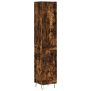 vidaXL Highboard røkt eik 34,5x34x180 cm konstruert tre 8720845485641