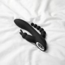 Sinful Triple Fun Oppladbar Rabbitvibrator      - Svart