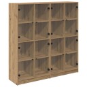  Høyskap 2 pcs Artisan Eik 136 x 37 x 142 cm Konstruert tre