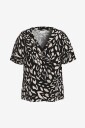 Vila - Topp viLaya Bea V-neck S/S Top - Svart