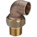 10 stk Messing lodde overgangsforskruning 18 mm x 1/2"