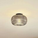 Lindby taklampe Hildur Ø 25 cm røykgrå glass