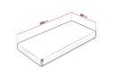 Hartsville Hard Madrass 80x200 cm - Hvit