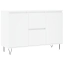 vidaXL Skjenk hvit 104x35x70 cm konstruert tre