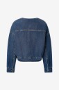 Levi's   Denim jakke Collarless Crop Sherpa Trucker   Blå